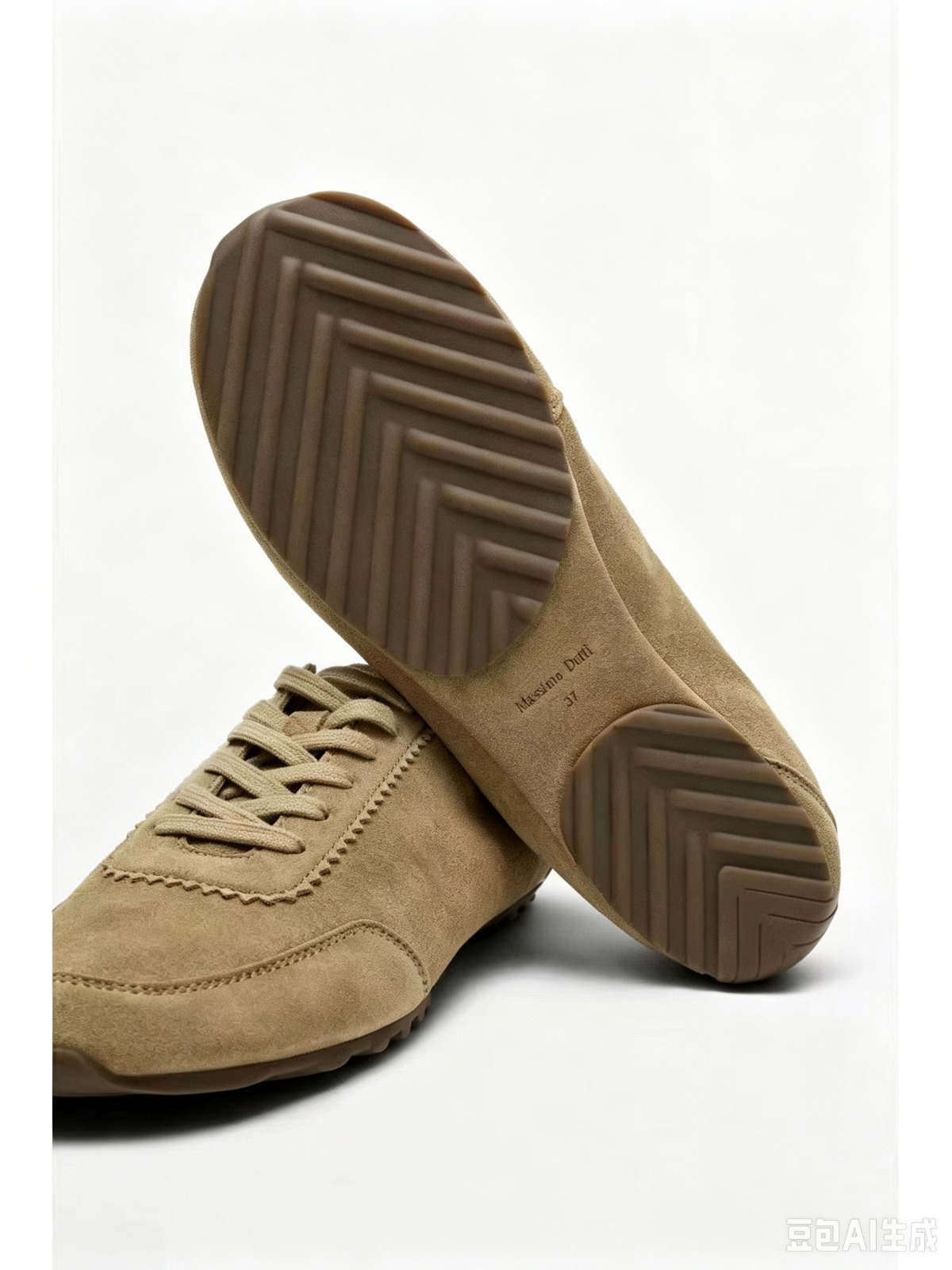 Split-sole rubber dance shoe sample