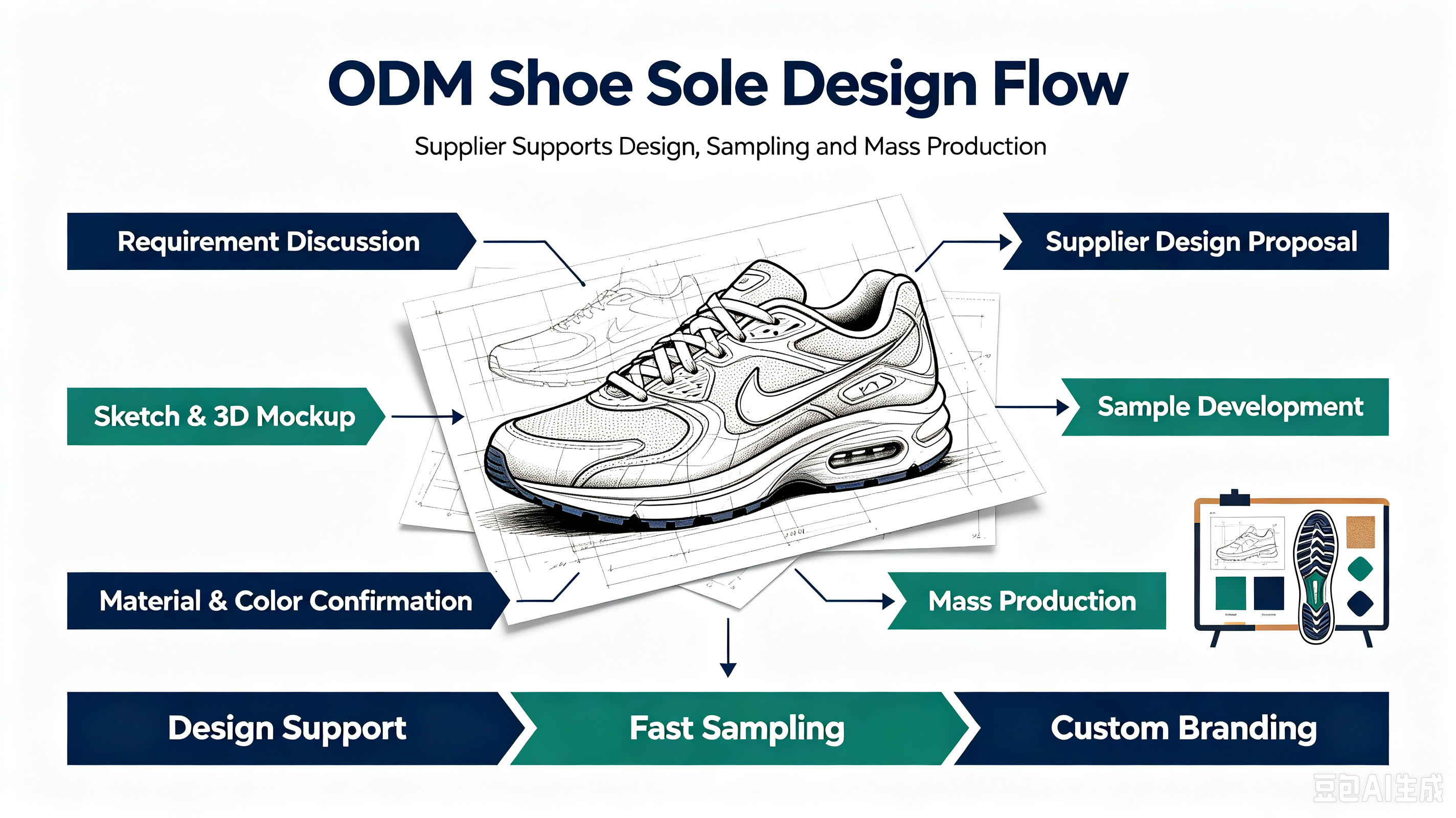 OEM and ODM shoe sole development reference