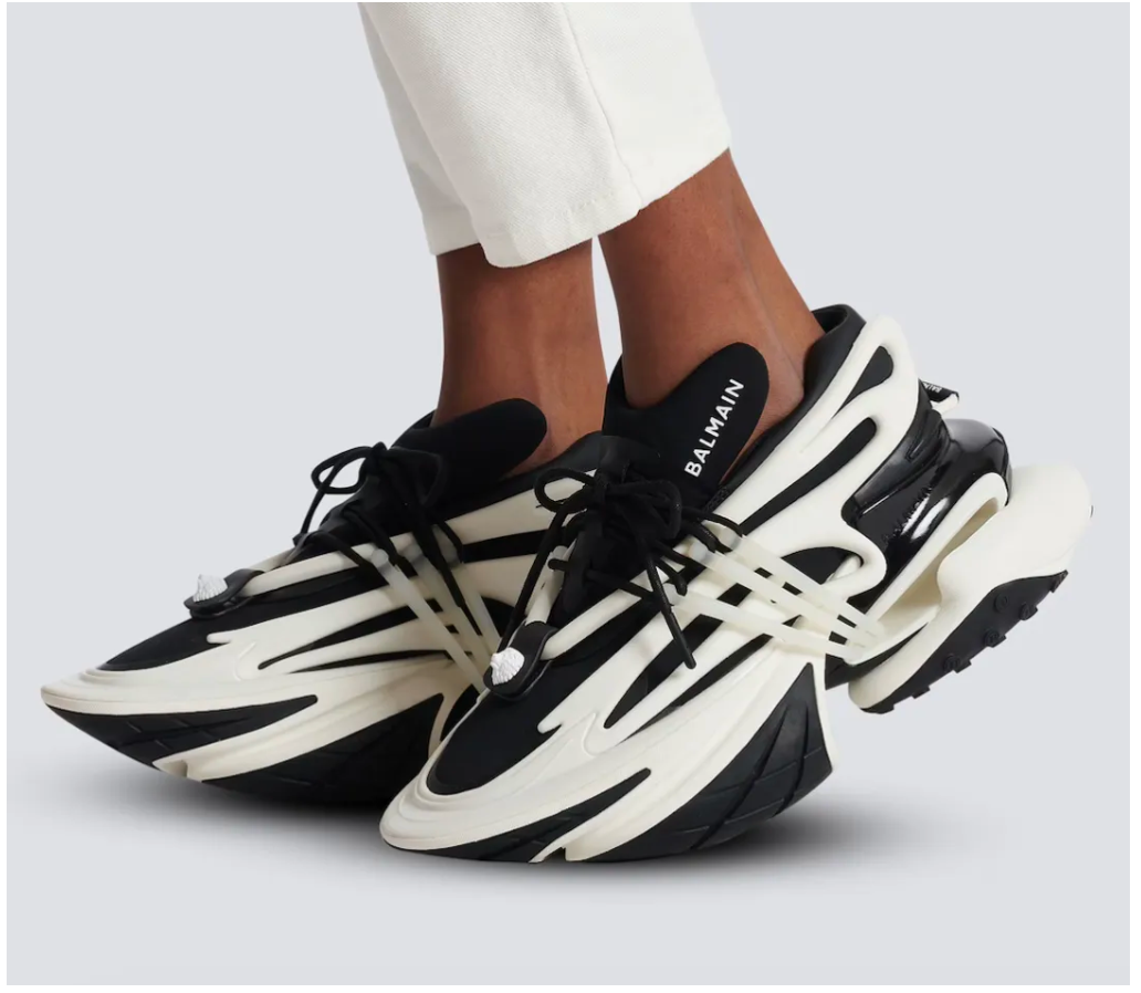 New silhouette sneakers resembling eggs in appearance