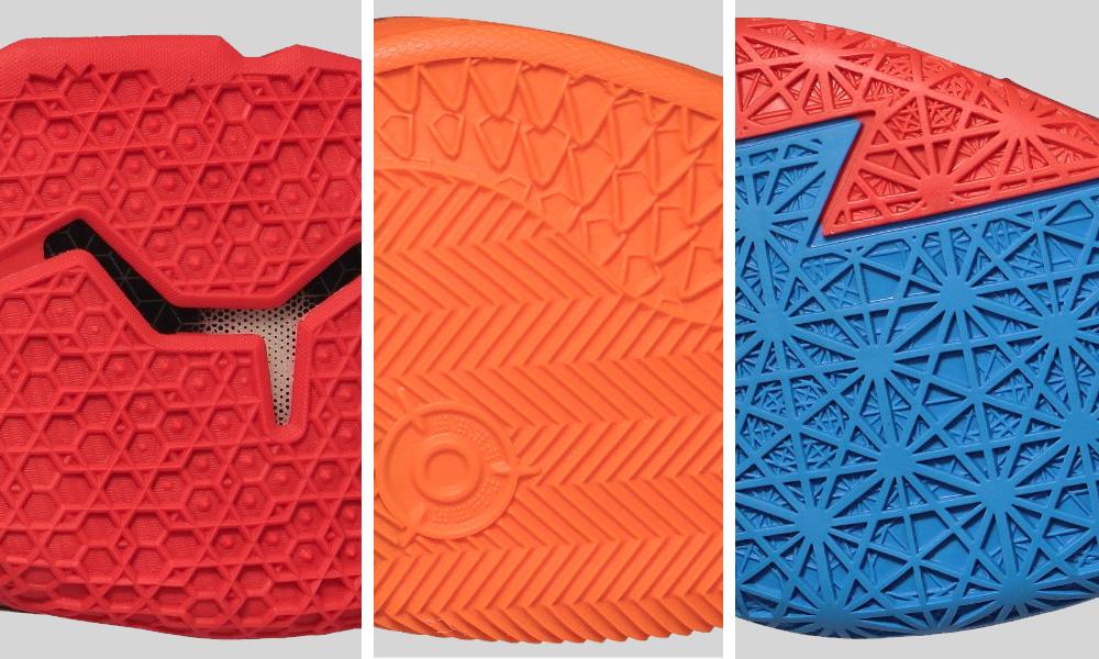 Custom outsole design and footwear branding example