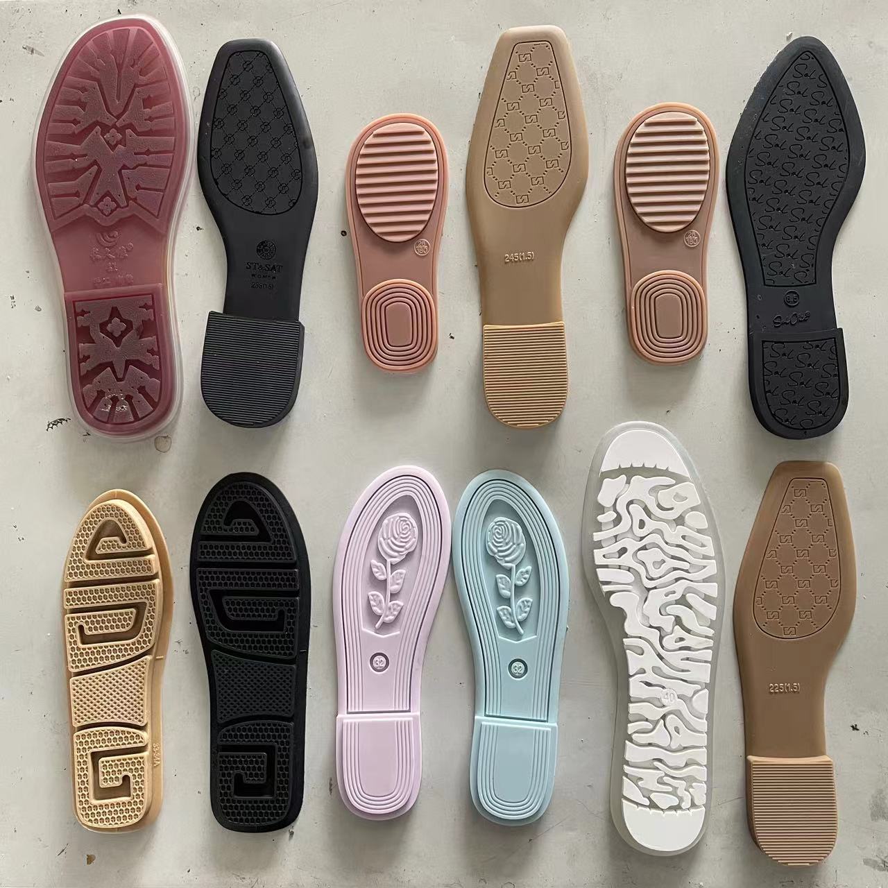 Custom PVC drip-molded footwear sole example